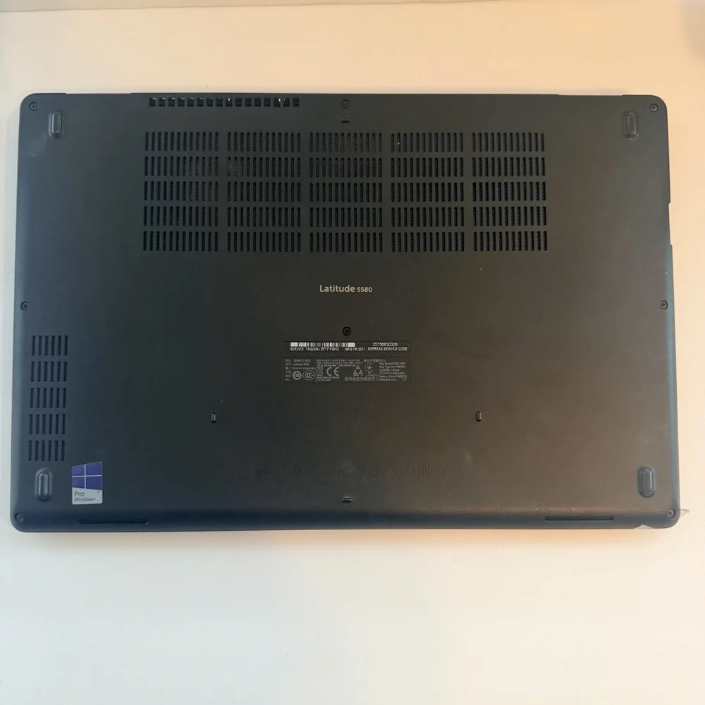 Dell Latitude 5580 Laptop w/ Power Cord- Tested-Working -Good Condition